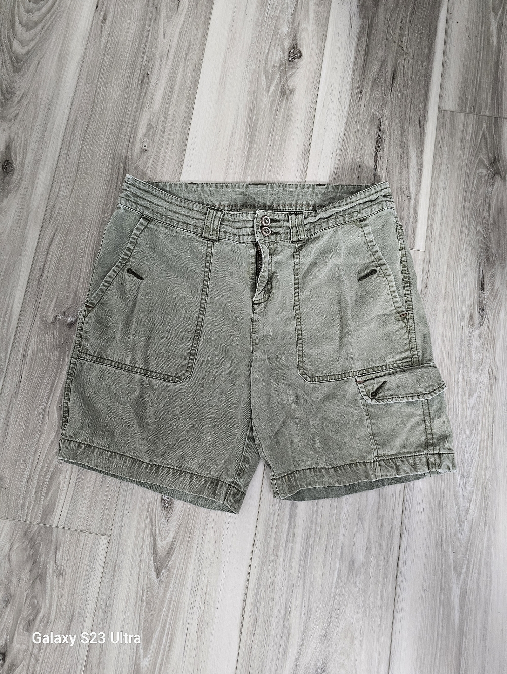 Sundance Olive Green Utility Cargo Shorts